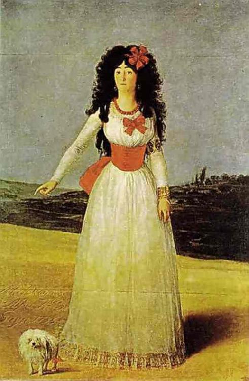 Francisco Jose de Goya Portrait of the Dutchess of Alba oil painting image